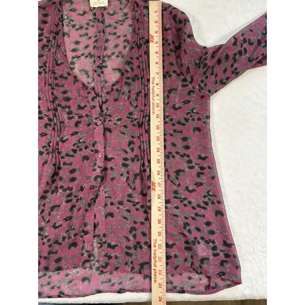 Pins and Needles Urban Outfitters‎ Floral Print Blouse Women's Medium Sheer